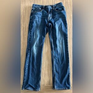 Old Navy Men's Dark Blue Straight Jeans